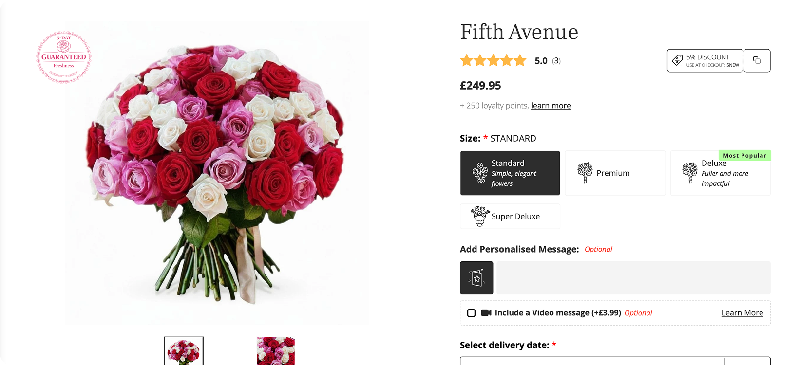 Fifth avenue ( Desktop )